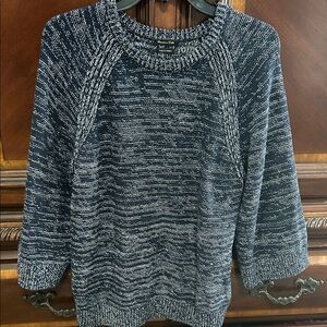 Elegant Navy Knit Sweater